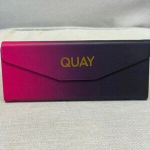 Quay Australia Embossed Trifold Glasses Case - Pink/Purple